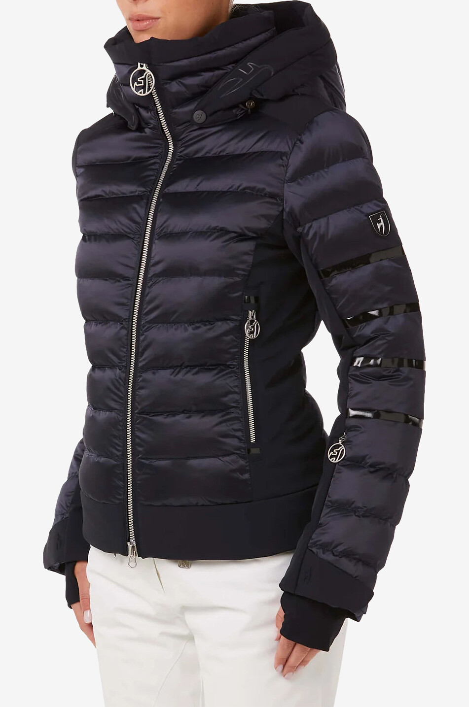 Adele Splendid fitted hooded ski jacket