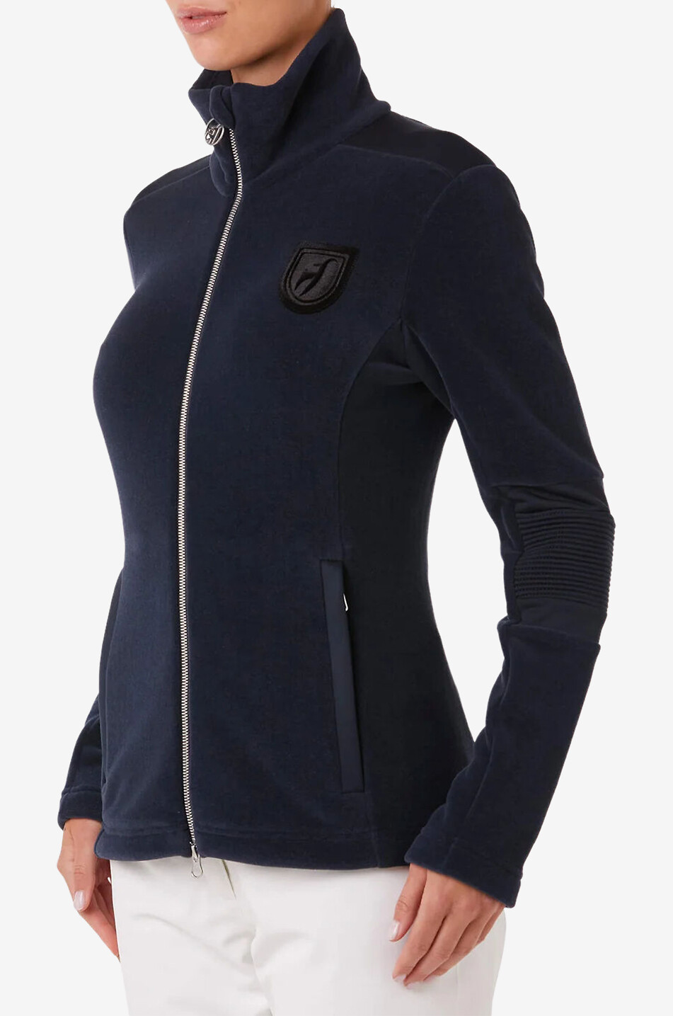 TONI SAILER Jackie mid-layer fleece jacket with stand-up collar Women DARK BLUE 4