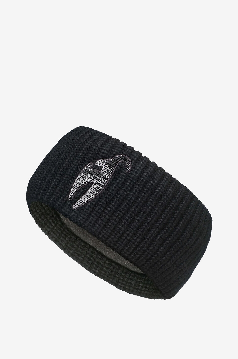 TONI SAILER Isadora ribbed merino wool headband Women BLACK 1