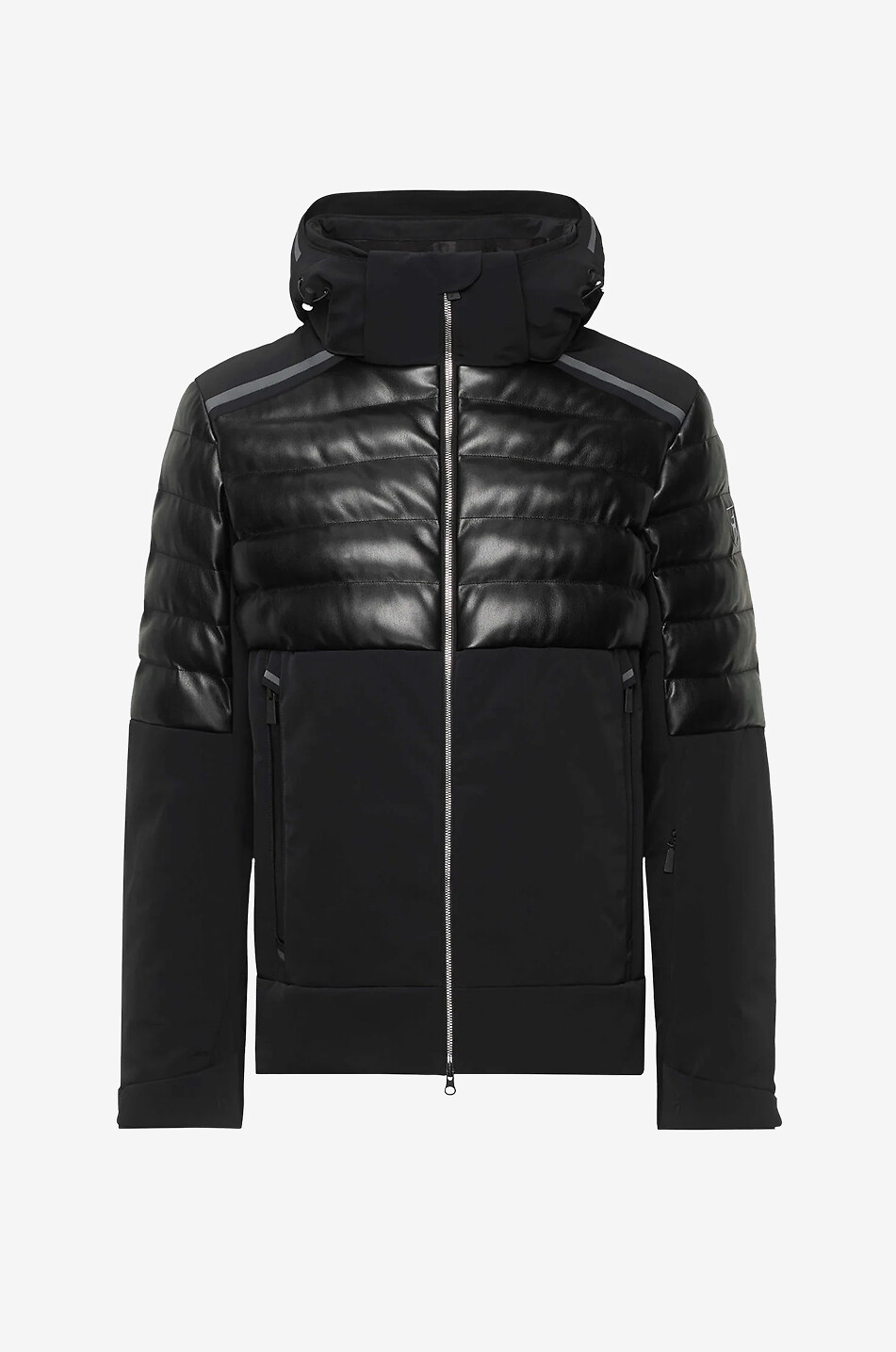 Skijacke aus Nylon und Kunstleder Lorenz