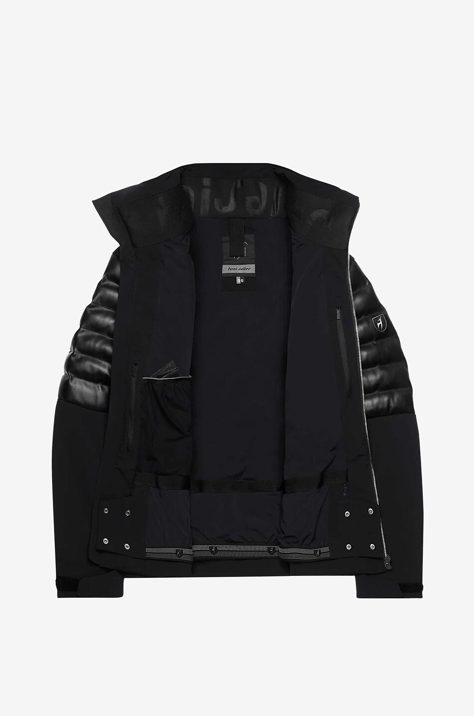Veste de ski en nylon et cuir synthétique Lorenz