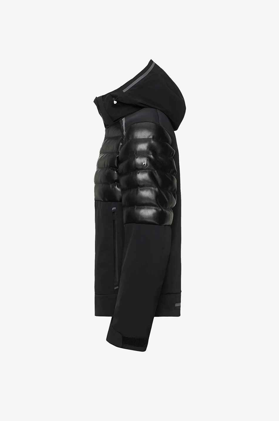 Veste de ski en nylon et cuir synthétique Lorenz