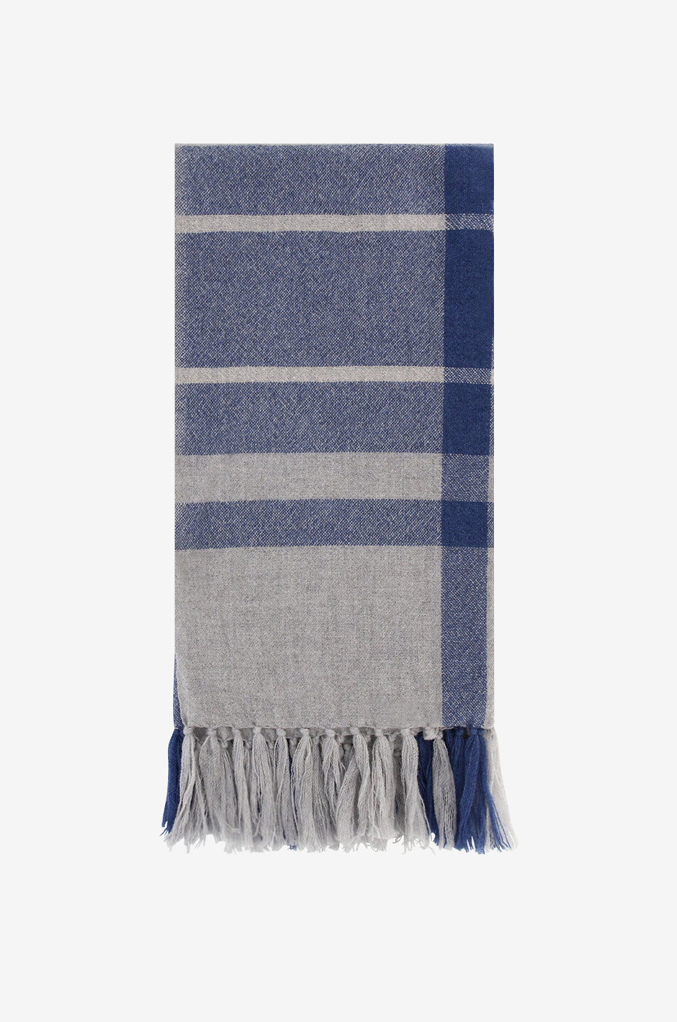 Philippa wool blend checked stole
