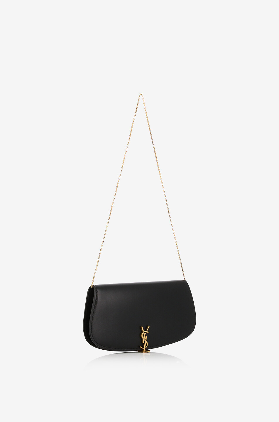 Glattleder-Brieftasche mit Kettengurt Voltaire