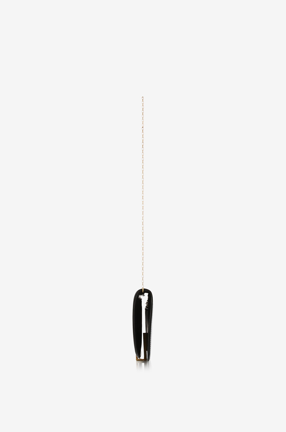 SAINT LAURENT PARIS Voltaire smooth-leather chain wallet Women BLACK 4