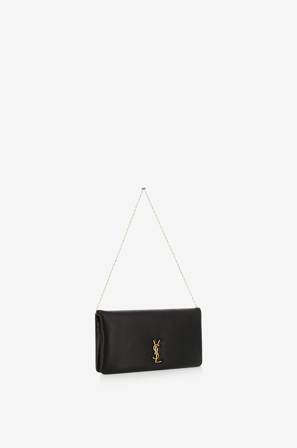 SAINT LAURENT PARIS Calypso Mini nappa leather shoulder bag Women BLACK 2