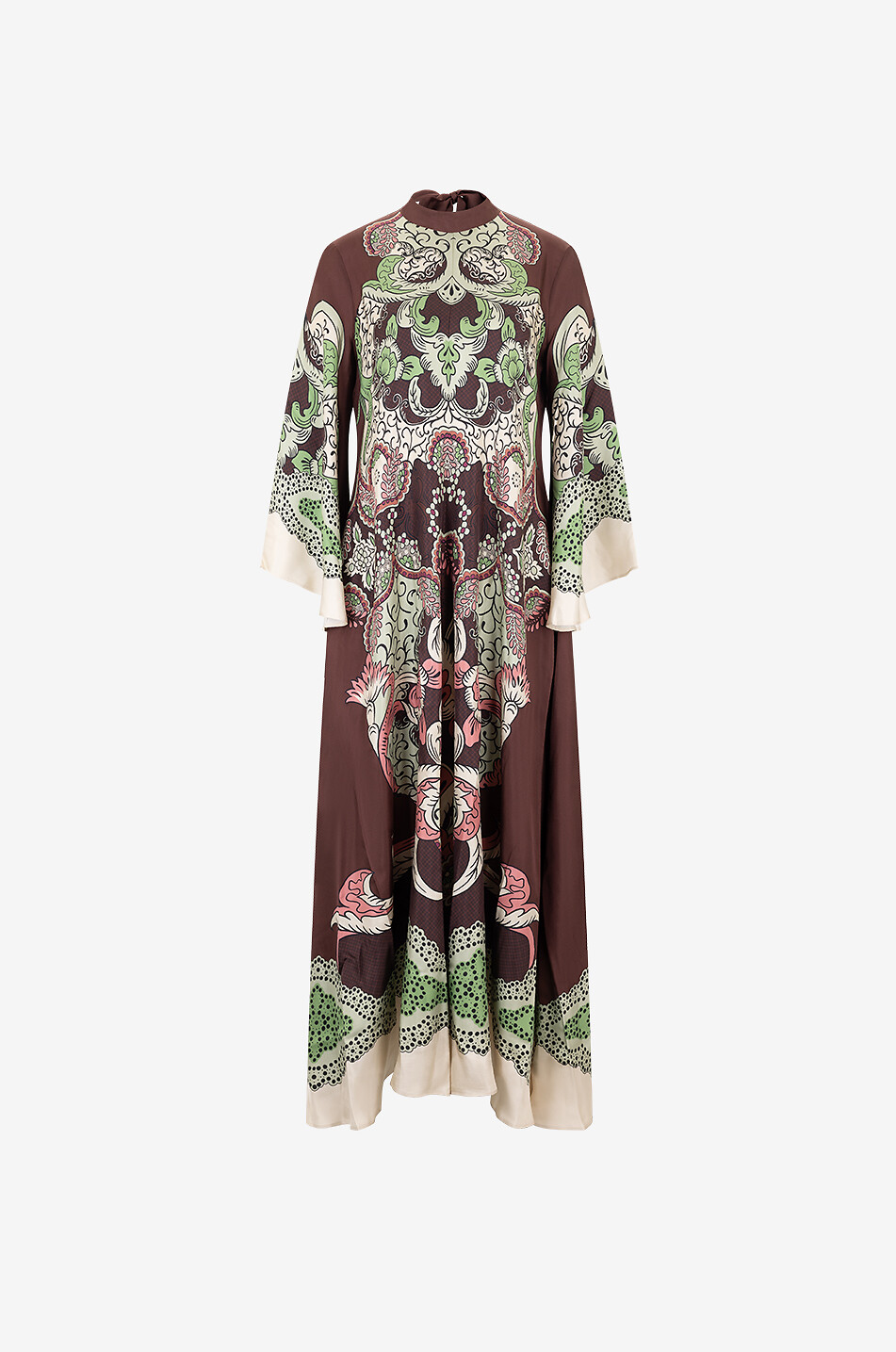 Robe longue en sergé de soie Magnifico Portal Placée