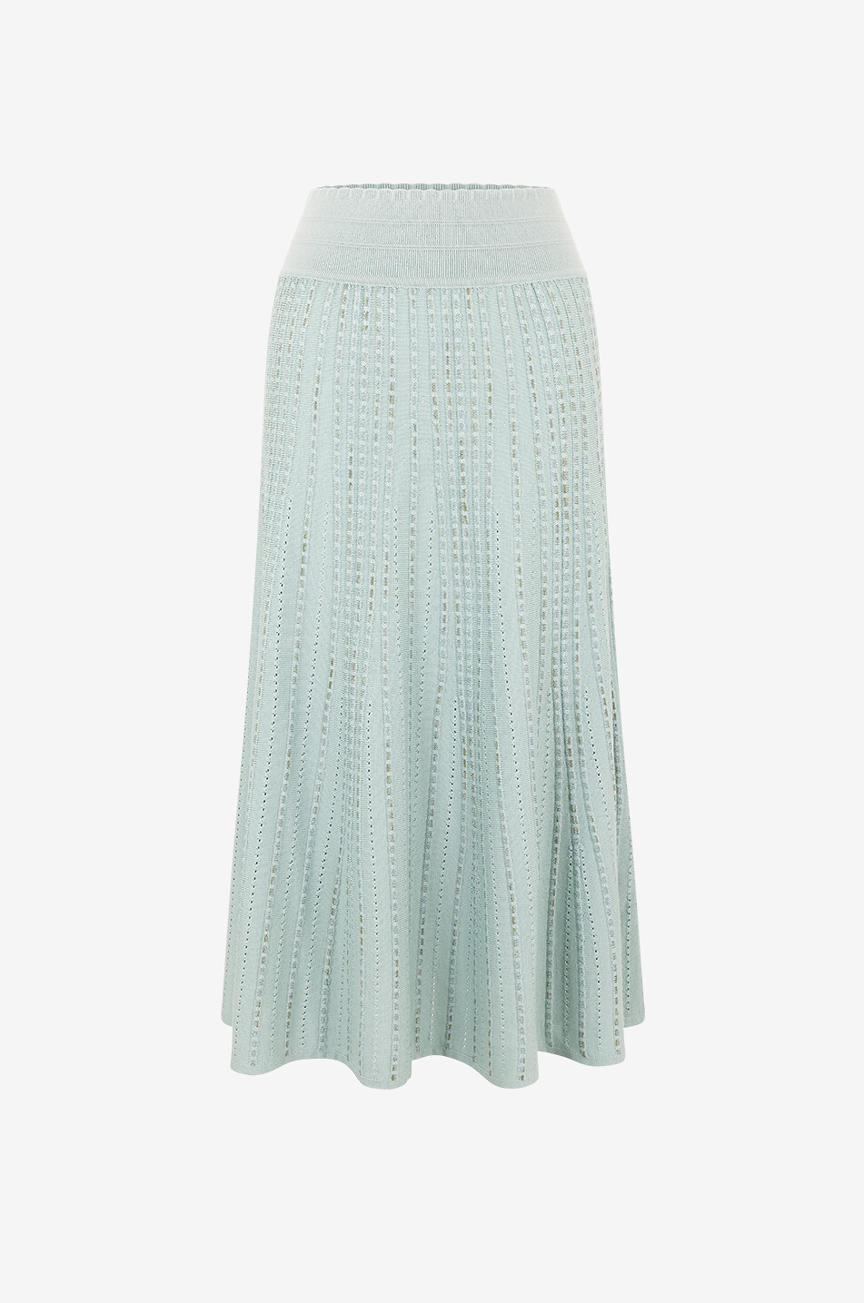 Jupe midi évasée en maille bijou Bamba
