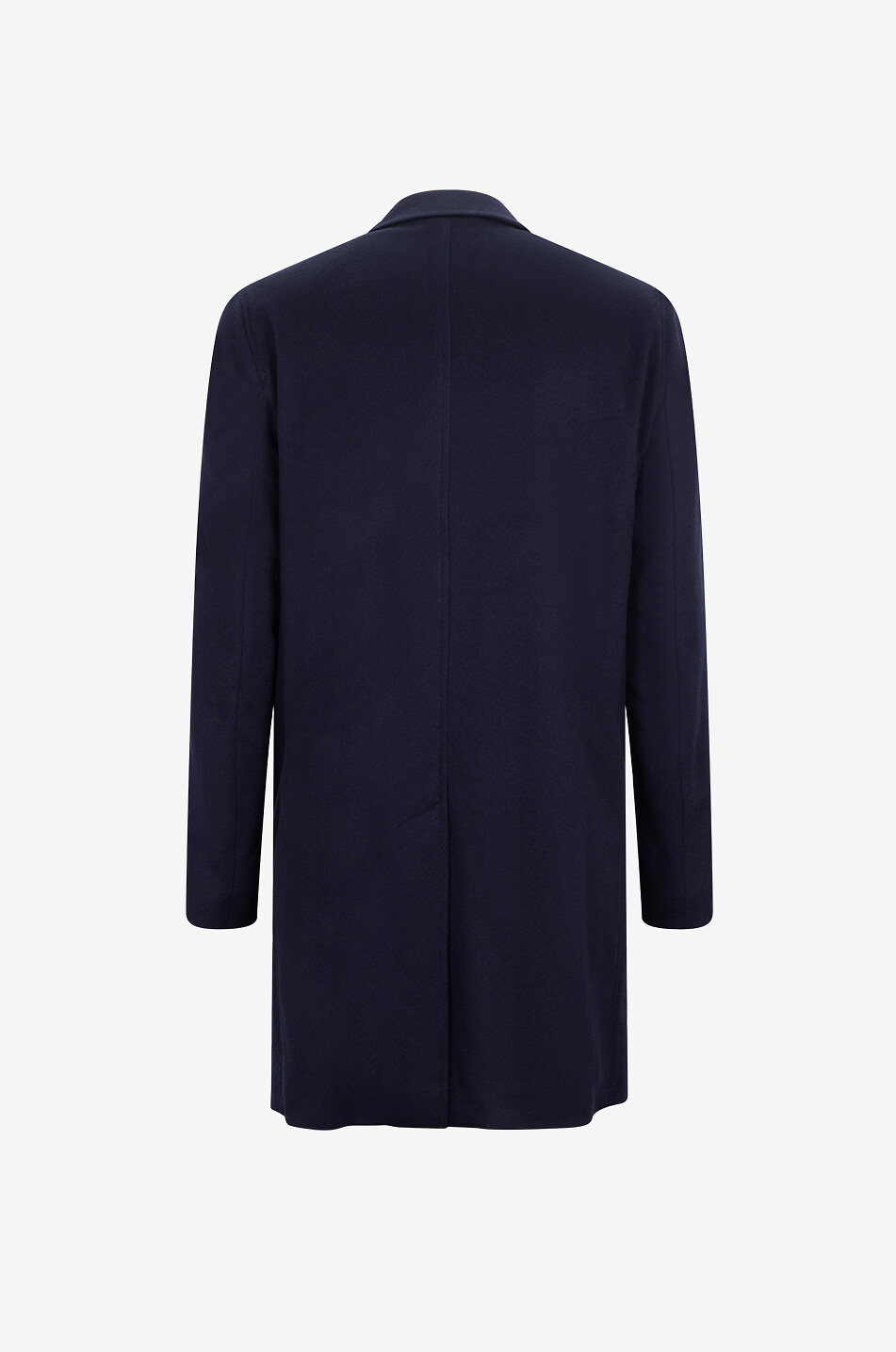 Cashmere single-breasted coat