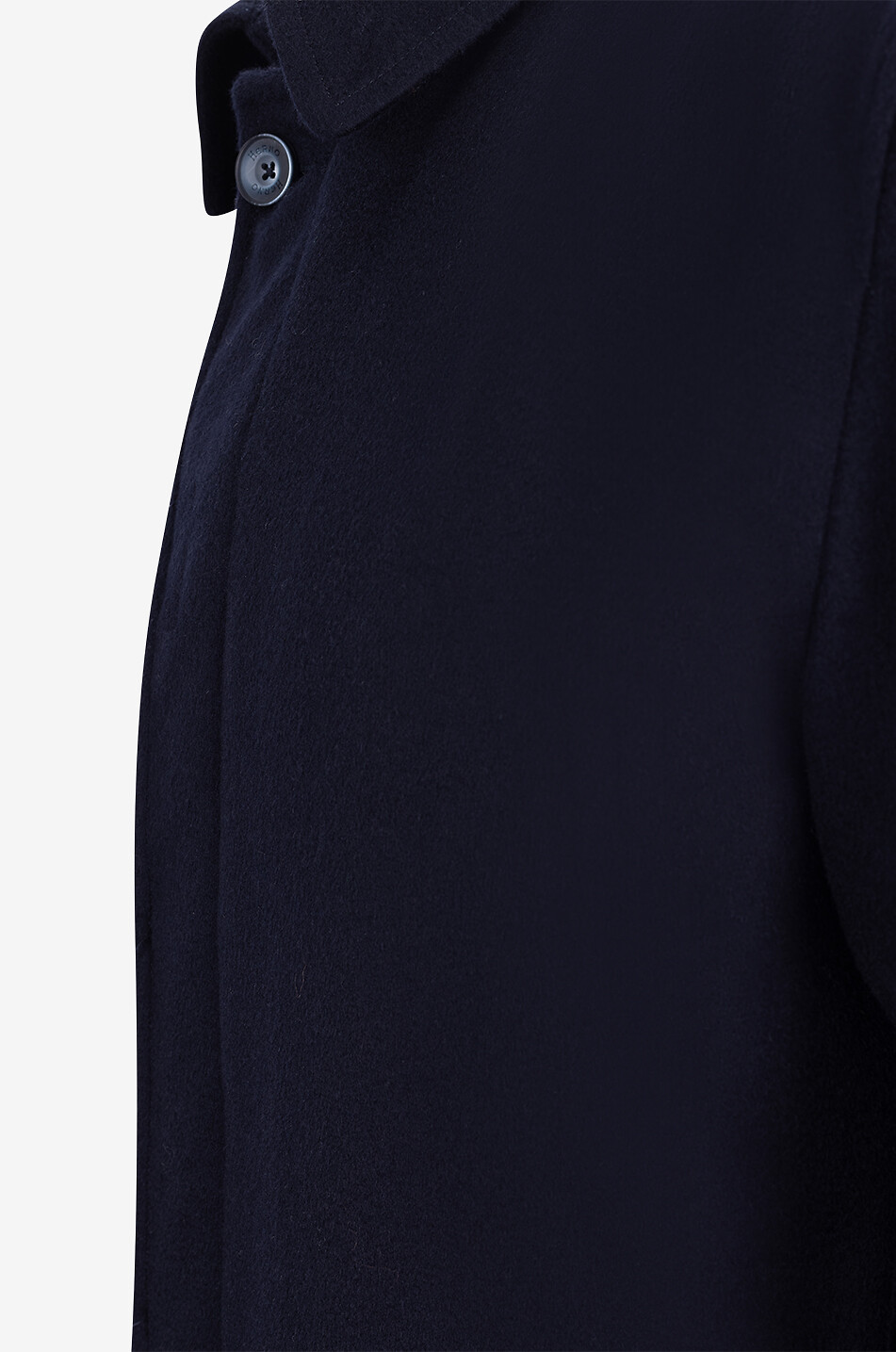 Cashmere single-breasted coat