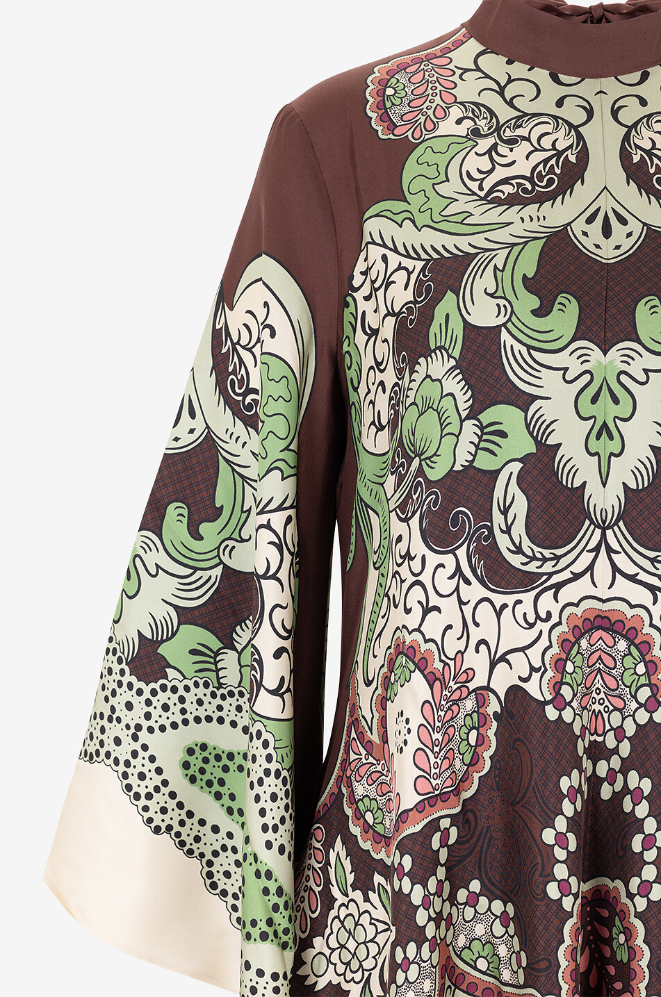 Langes Kleid aus Seidentwill Magnifico Portal Placée