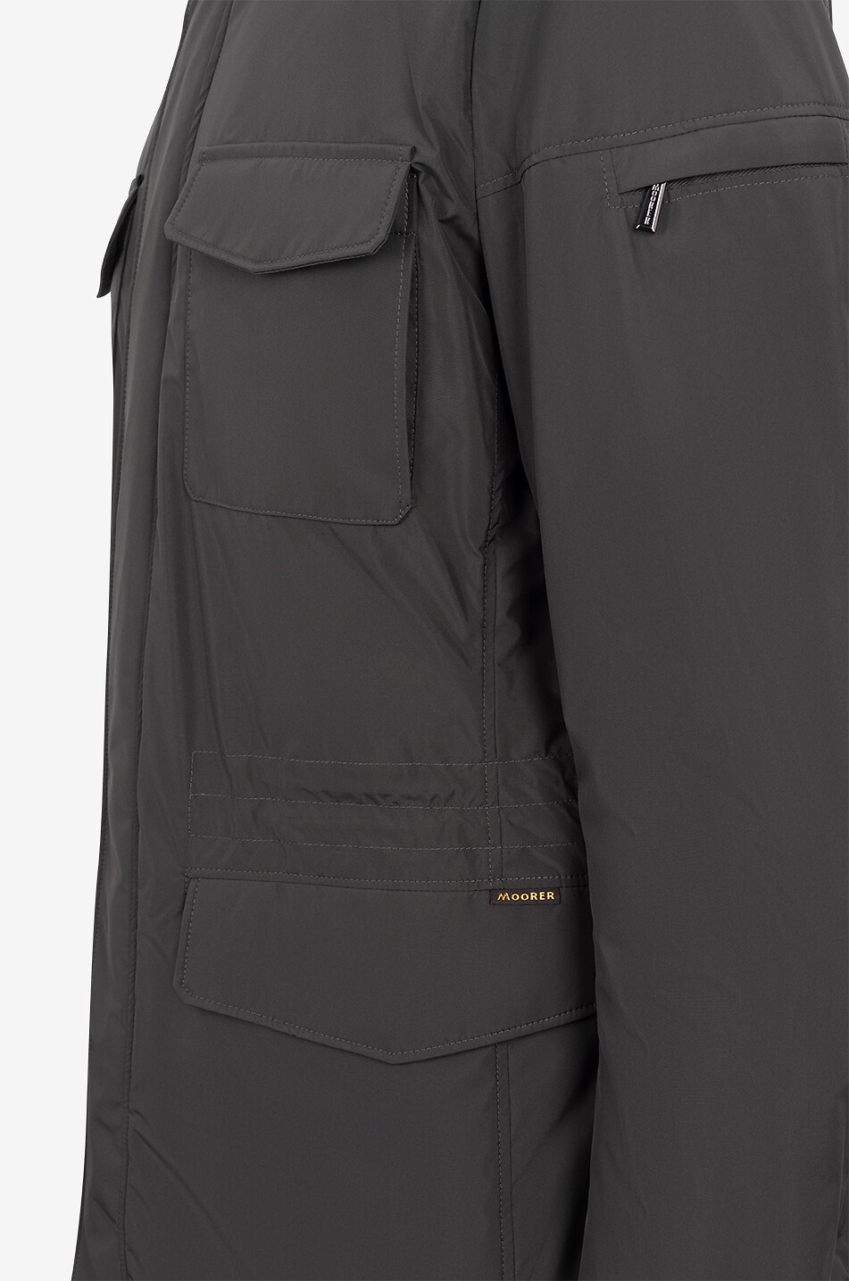 MOORER Leonardo-STP lightweight water-repellent safari jacket Men MEDIUM GREEN 3