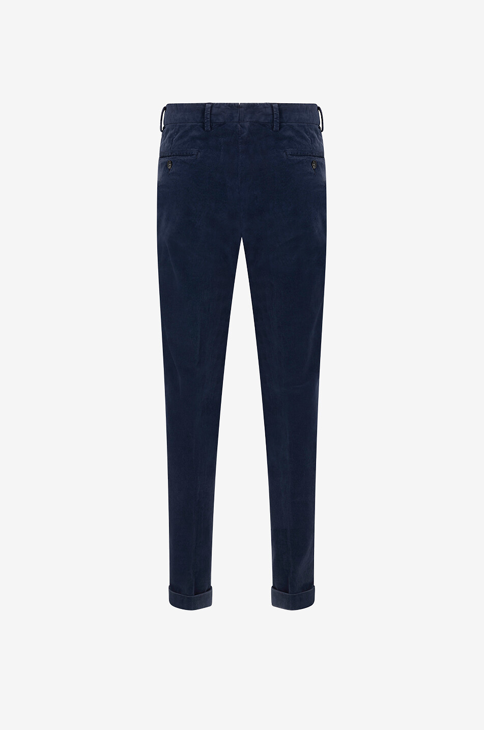 B SETTECENTO Slim Hose aus Baumwolle Velluto 3000 Herren DUNKELBLAU 2