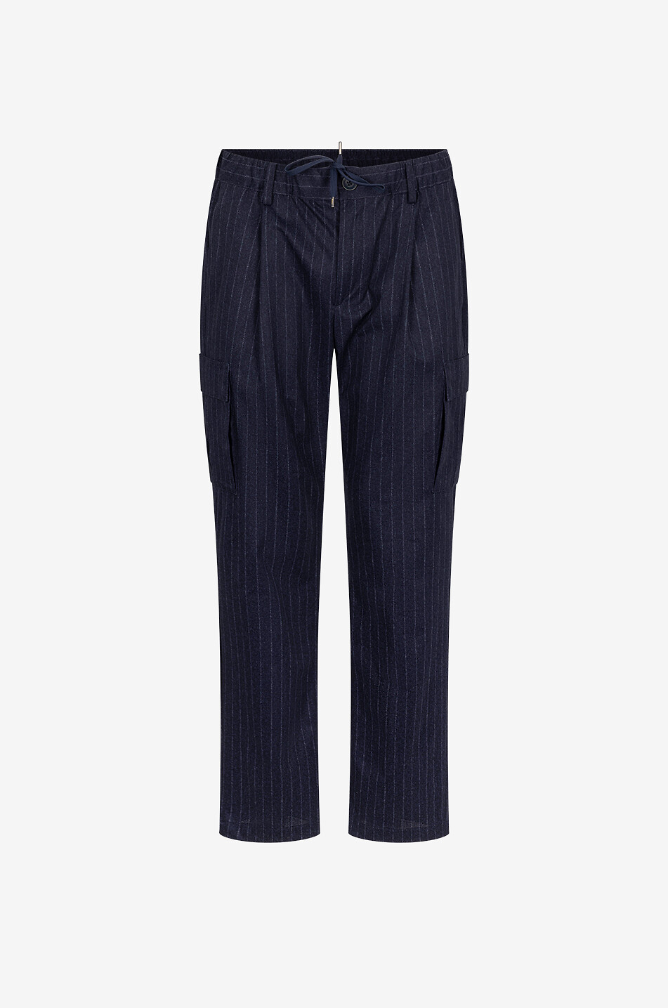 Pinstripe cargo trousers