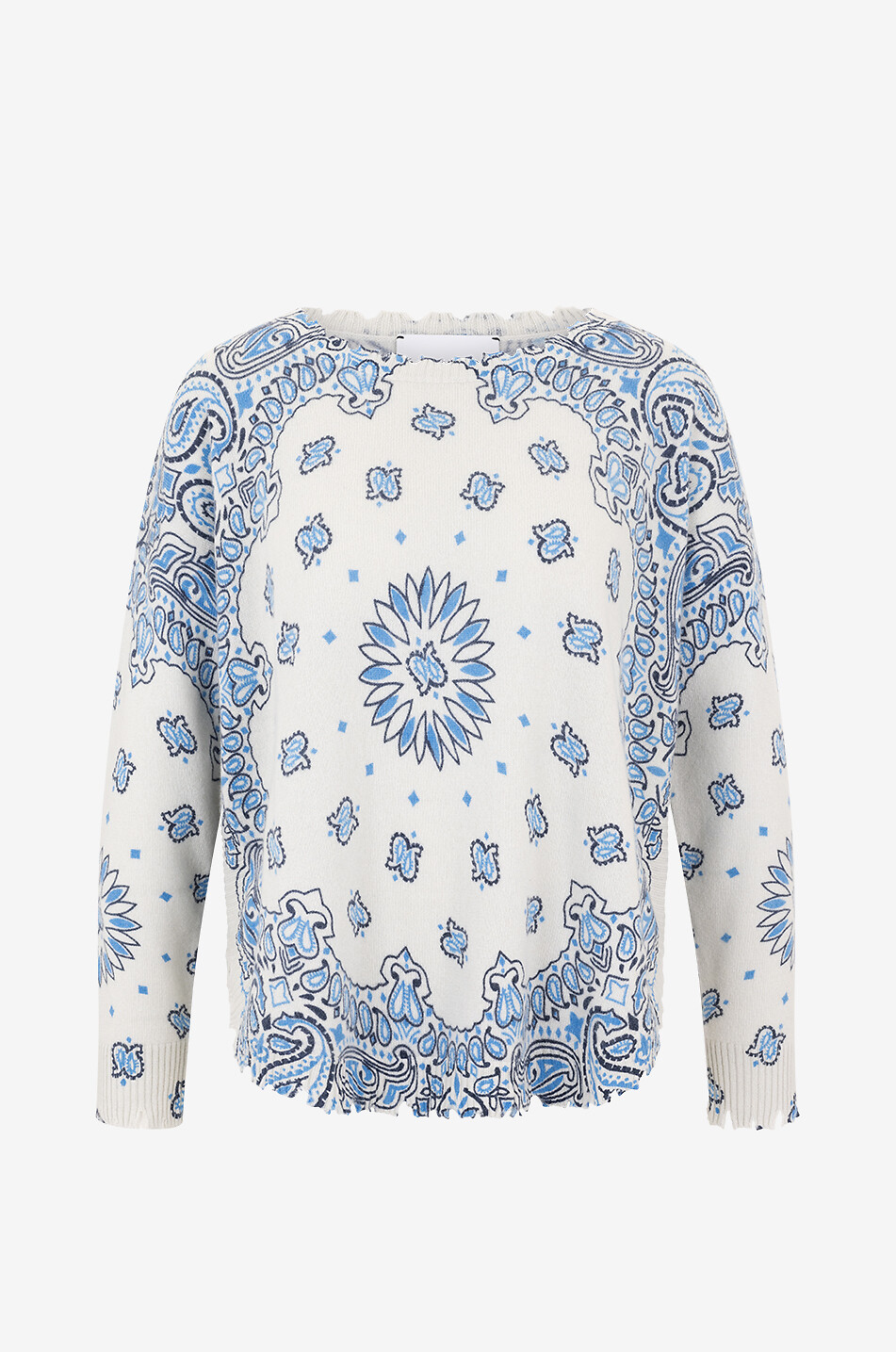 KUJTEN Pull en cachemire Mela Bandana Bico Femme BLEU 1
