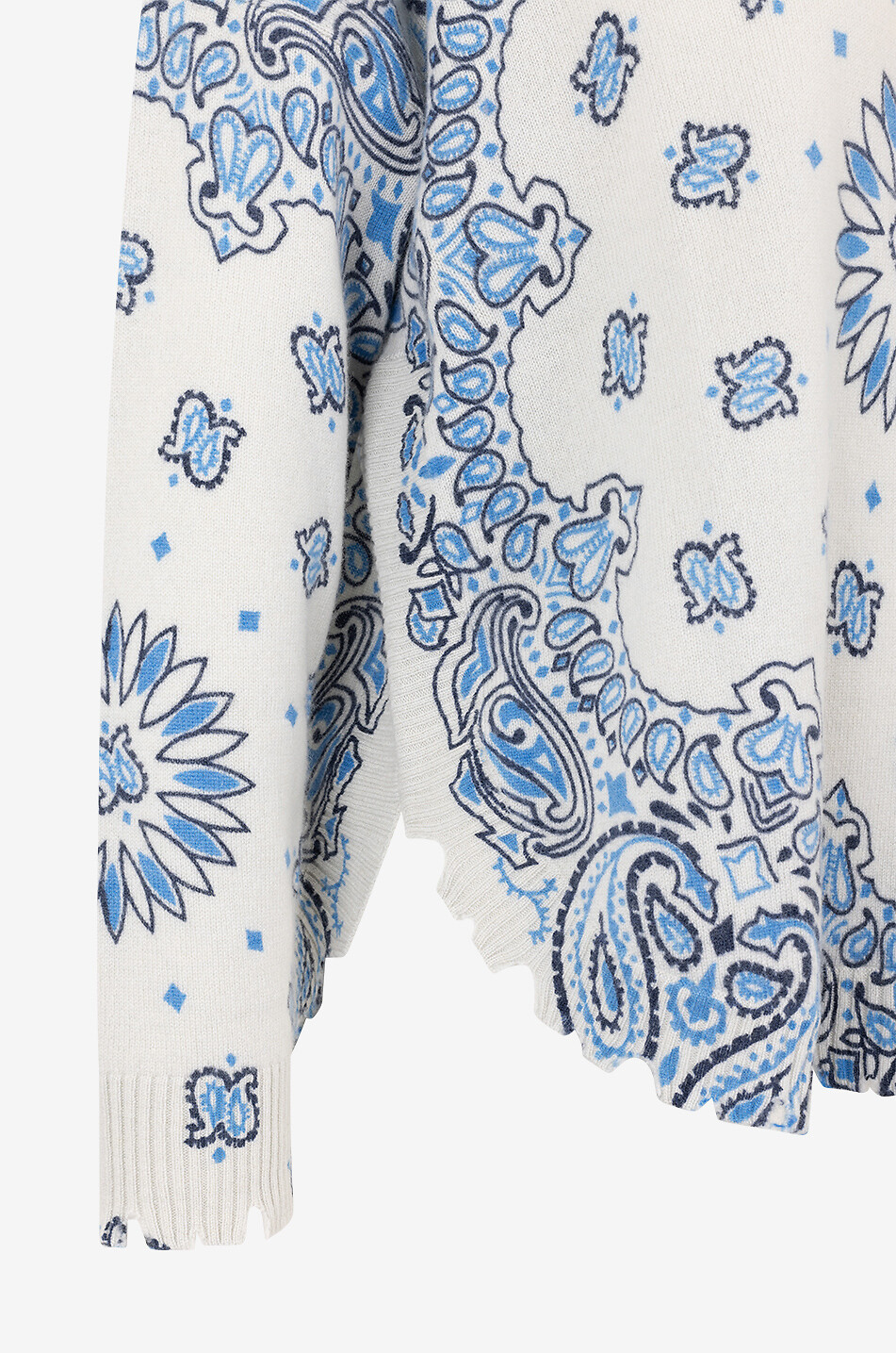 KUJTEN Pull en cachemire Mela Bandana Bico Femme BLEU 3