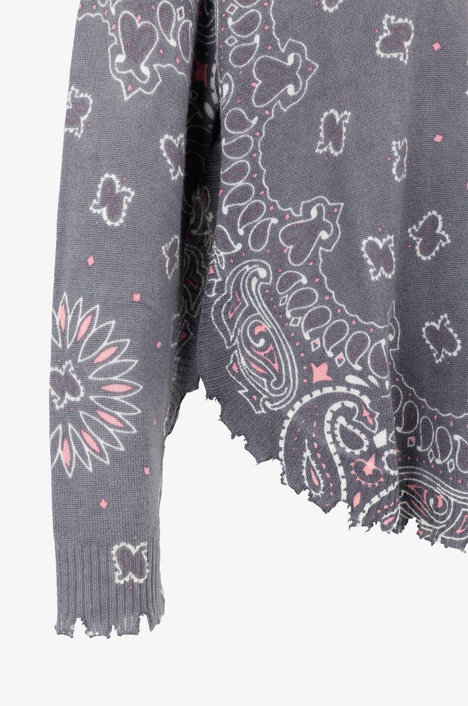 KUJTEN Pull en cachemire Mela Bandana Bico Femme GRIS 3