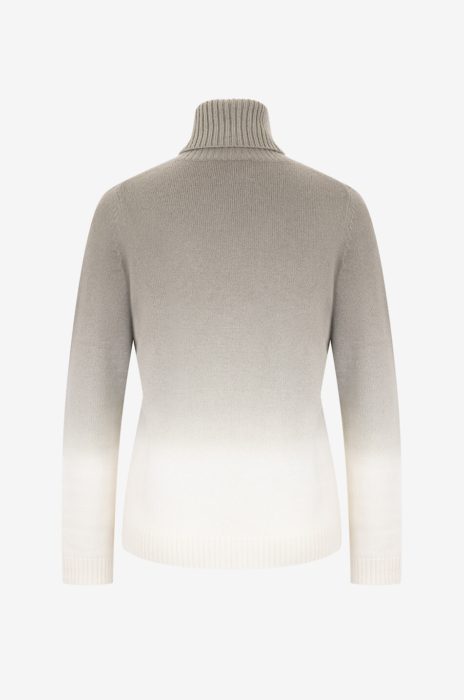 KUJTEN Pull à col roulé en cachemire Mochi Dip Dye Femme KAKI 2