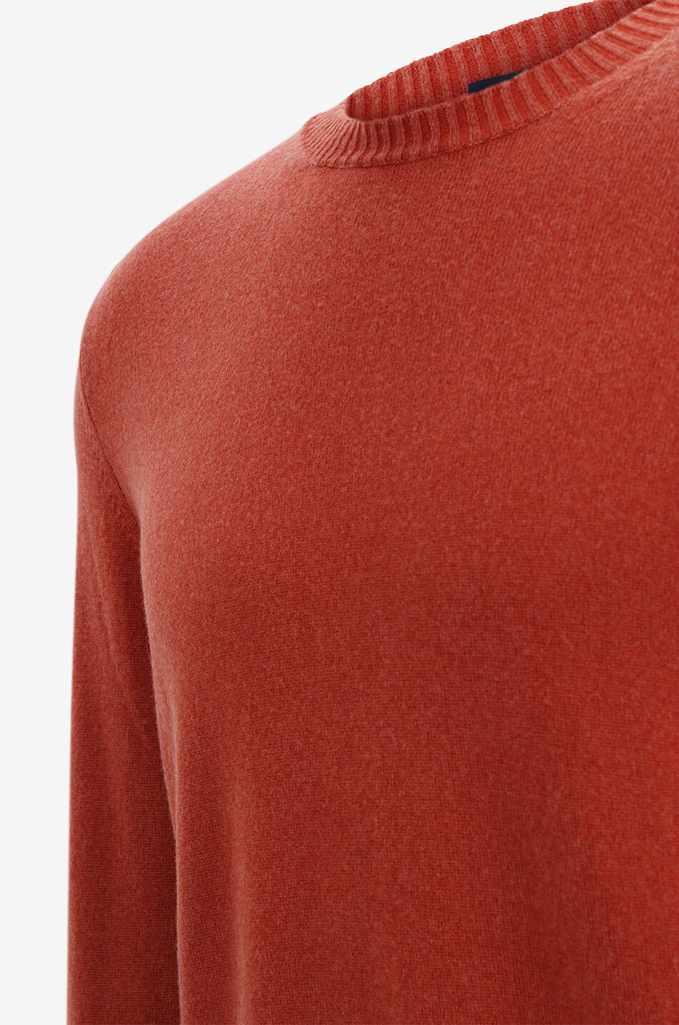 FEDELI Pullover mit Rundhalsausschnitt aus Kaschmir Argentina Herren MITTELORANGE 3