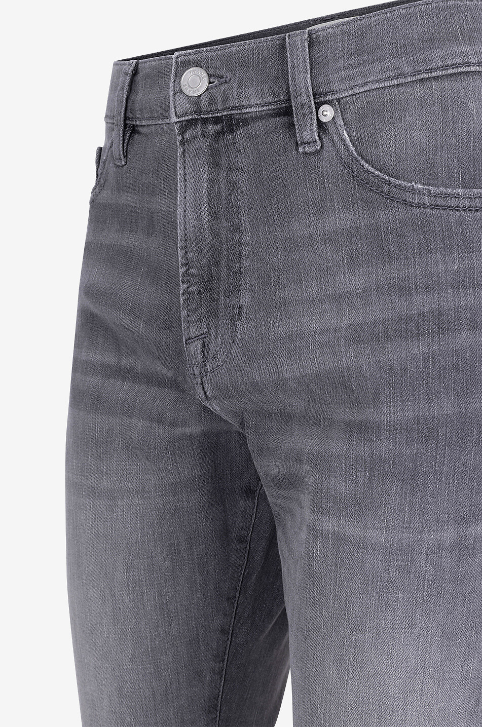 FRAME Jean en coton et coton recyclé L'Homme Slim Homme GRIS FONCÉ 3