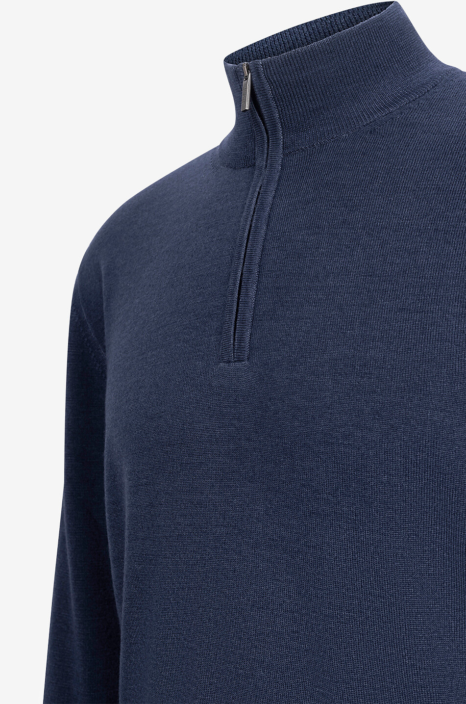 MAURIZIO BALDASSARI Pullover mit Stehkragen aus Schurwolle Herren DUNKELBLAU 3