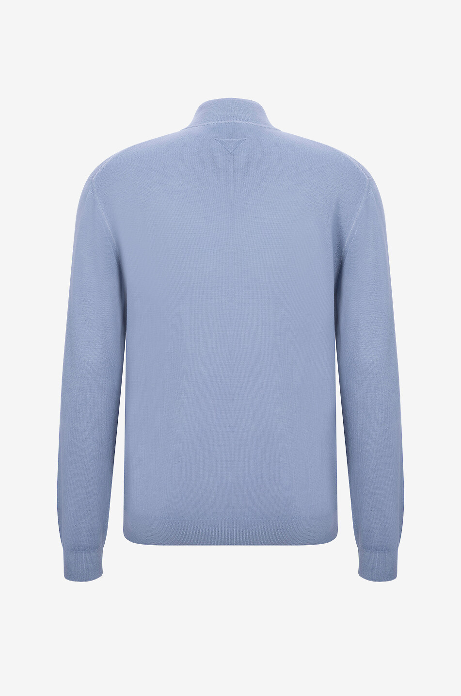 Virgin wool high-neck jumper