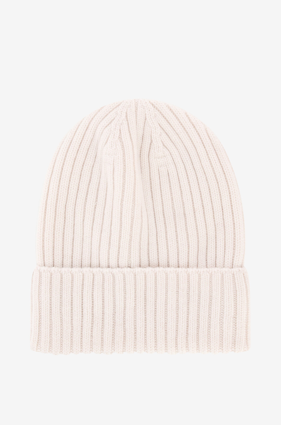 BUFF Norval merino wool rib knit beanie Women WHITE 2