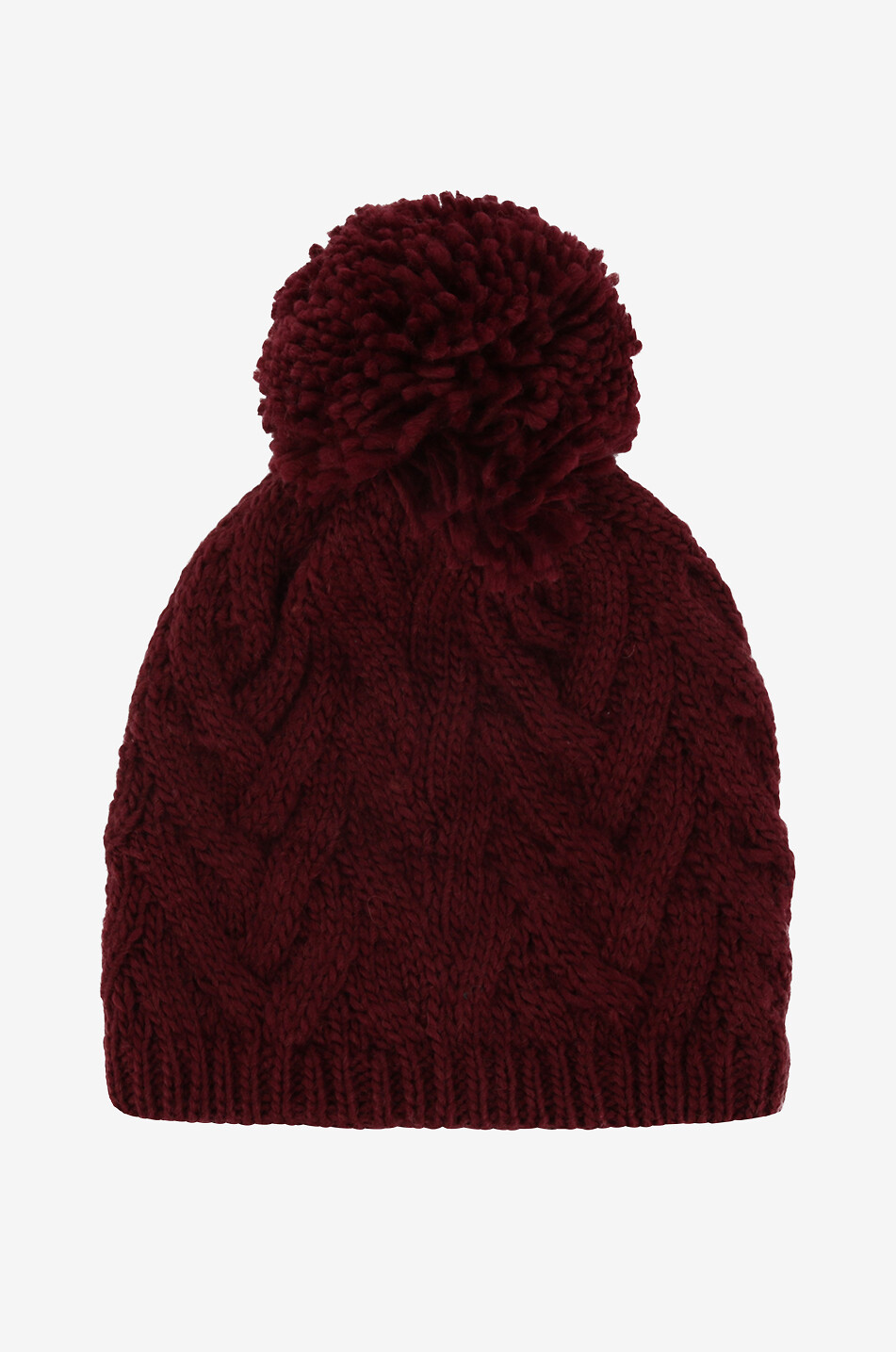 Caryn cable-knit beanie with Primaloft lining