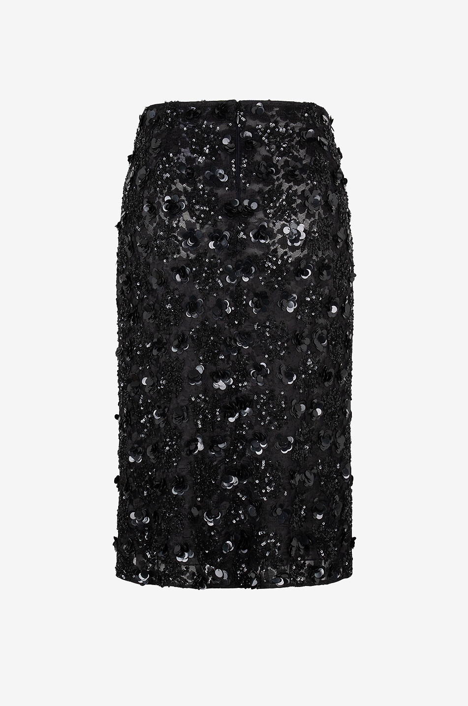 DOLCE & GABBANA Bleistiftrock aus Spitze mit Pailletten Damen SCHWARZ 2