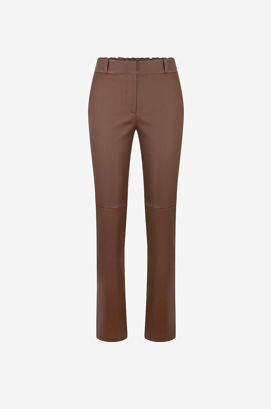 Jenna slim fit stretch nappa leather trousers