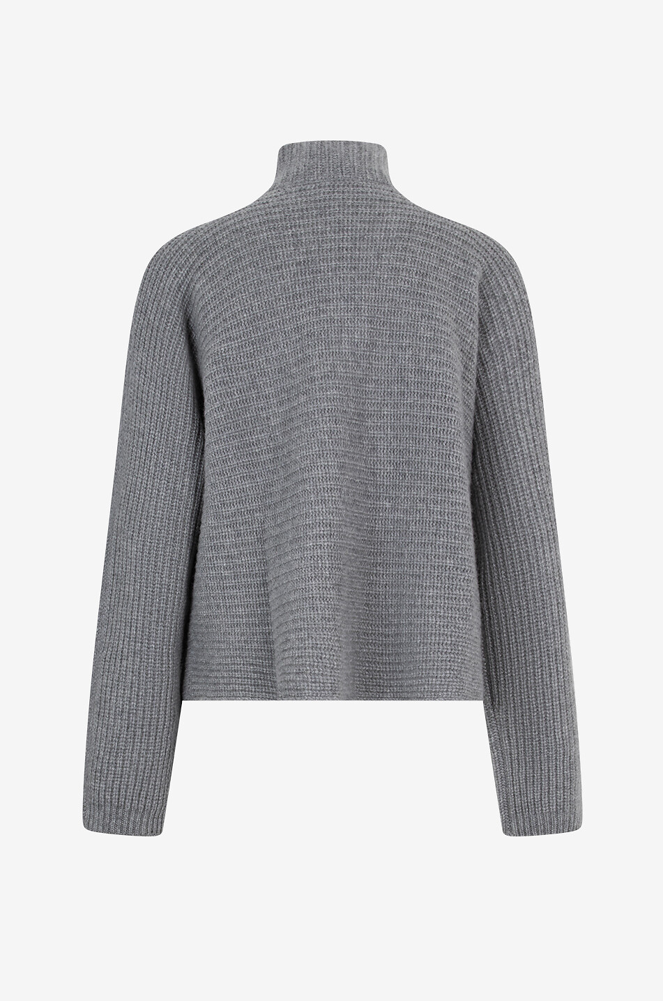 Pullover aus Kaschmir mit Trichterkragen und Monogrammstickerei