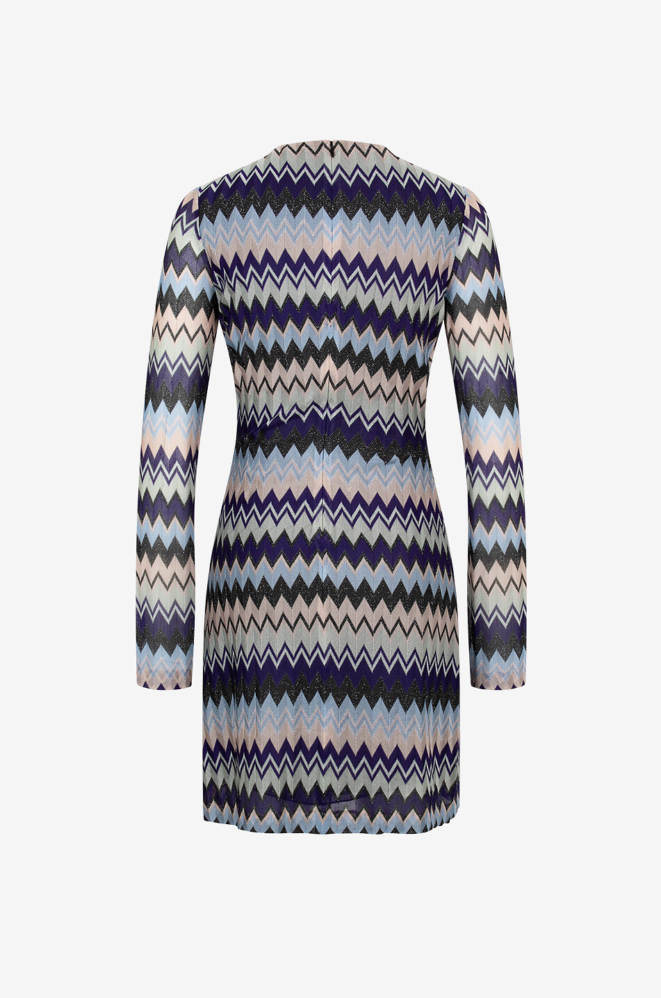 MISSONI Drapiertes Mini-Cache-Coeur-Kleid mit glitzernden Fischgrat-Mustern Damen HELLVIOLETT 2