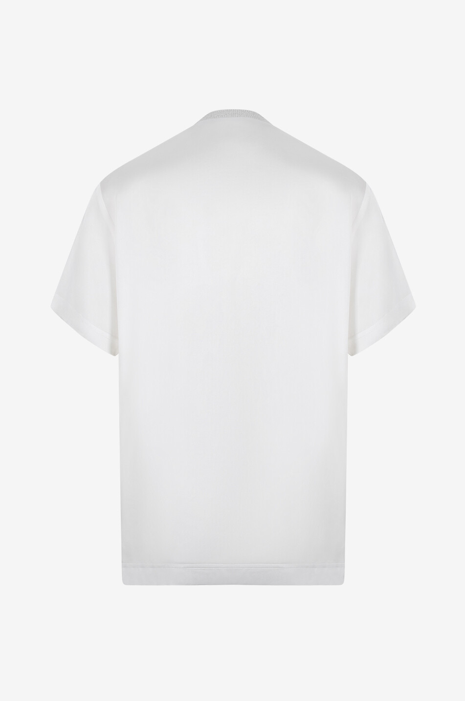 FABIANA FILIPPI T-Shirt aus Satin und Strick Damen WEISS 2