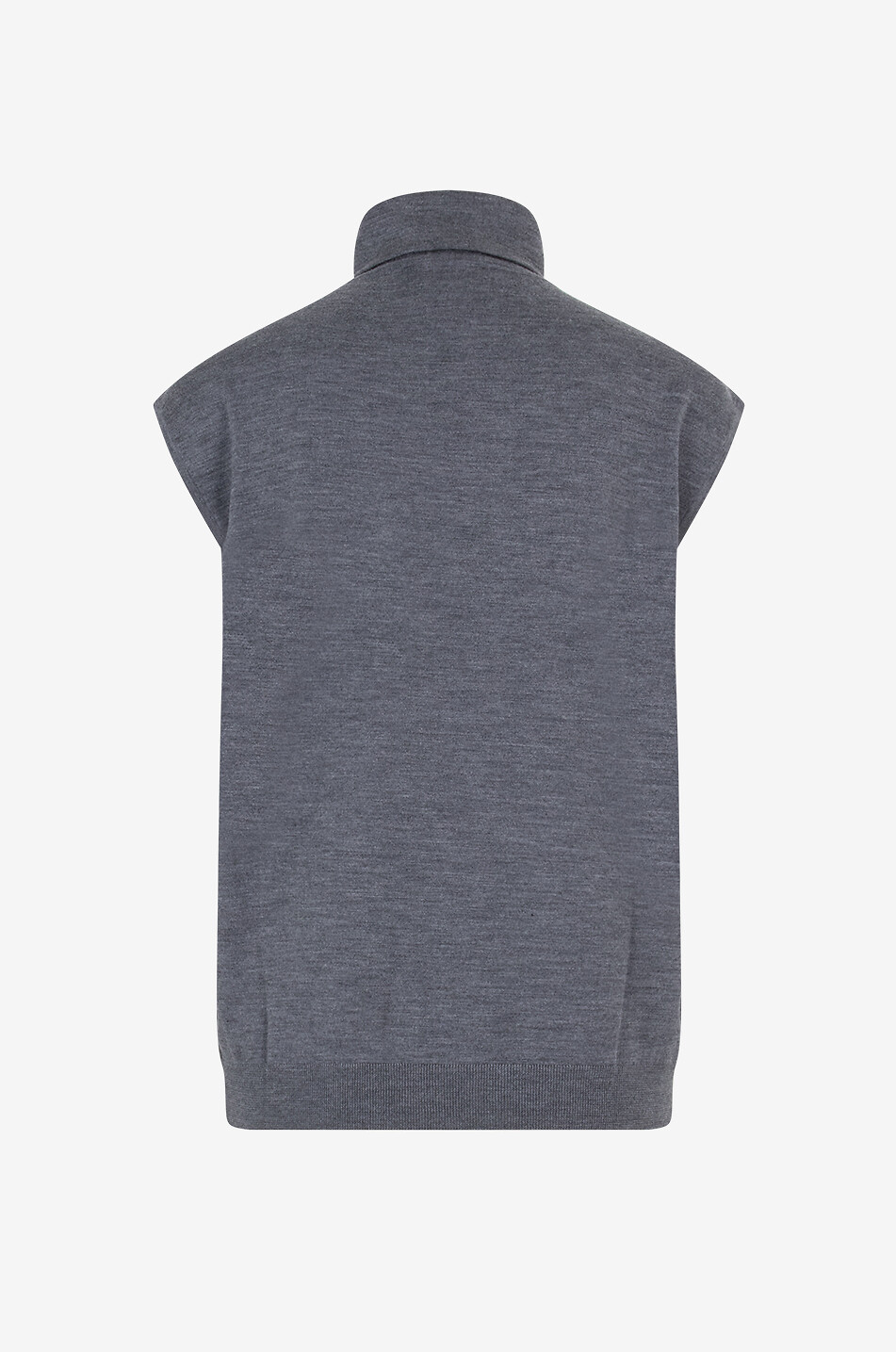 HEMISPHERE Merino wool sleeveless jumper Women DARK GREY 2
