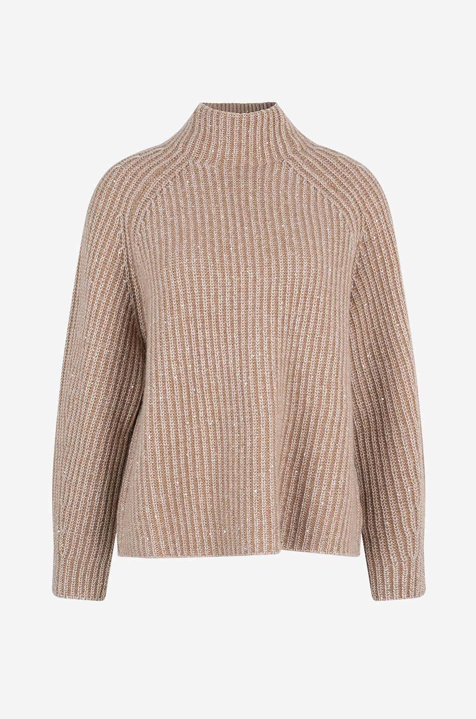 HEMISPHERE Pull en cachemire à sequins Femme CAMEL 1