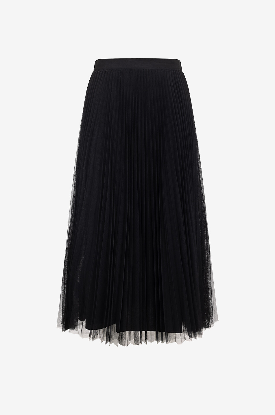 Pleated mini skirt tulle best sale