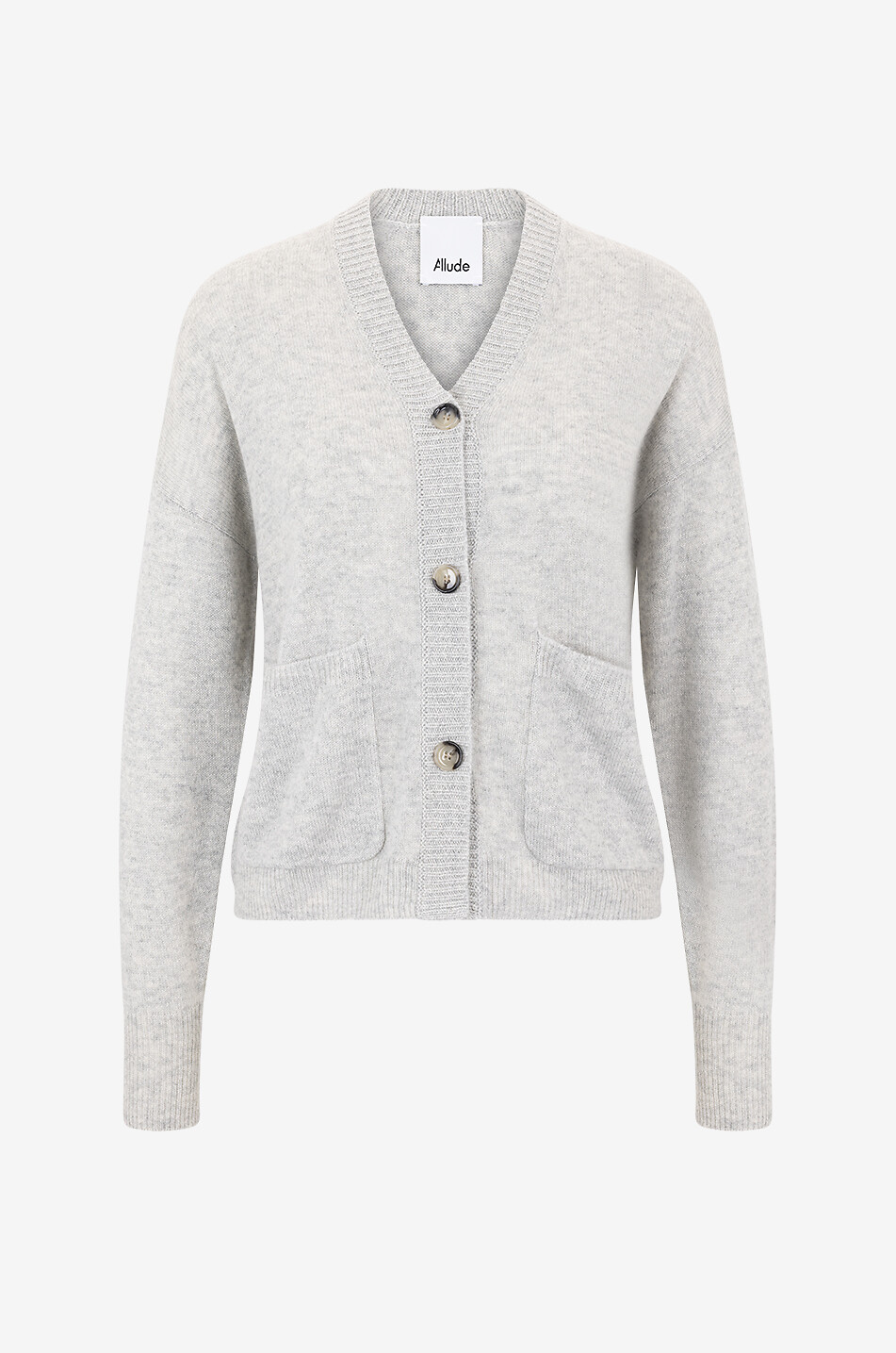 Cardigan boutonné à col V en cachemire