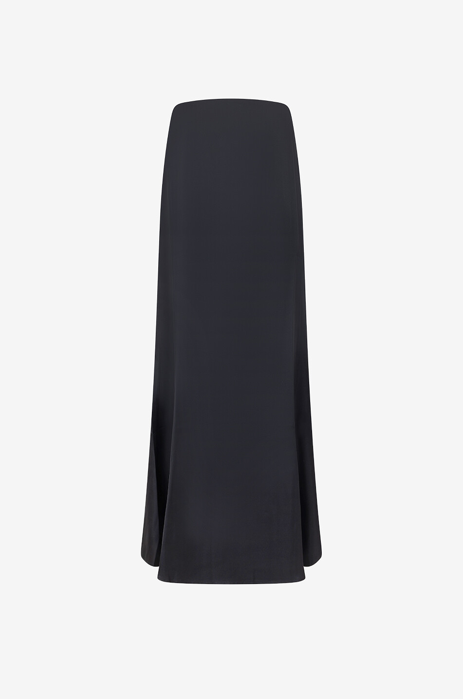 Ausgestellter Maxirock aus Seidentwill Dalupiri