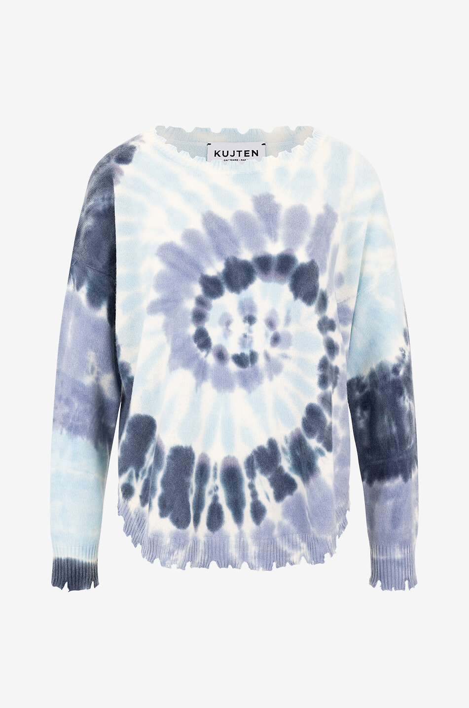 KUJTEN Pullover mit Rundhalsausschnitt aus Kaschmir Mela Sunny Damen BLAU 1