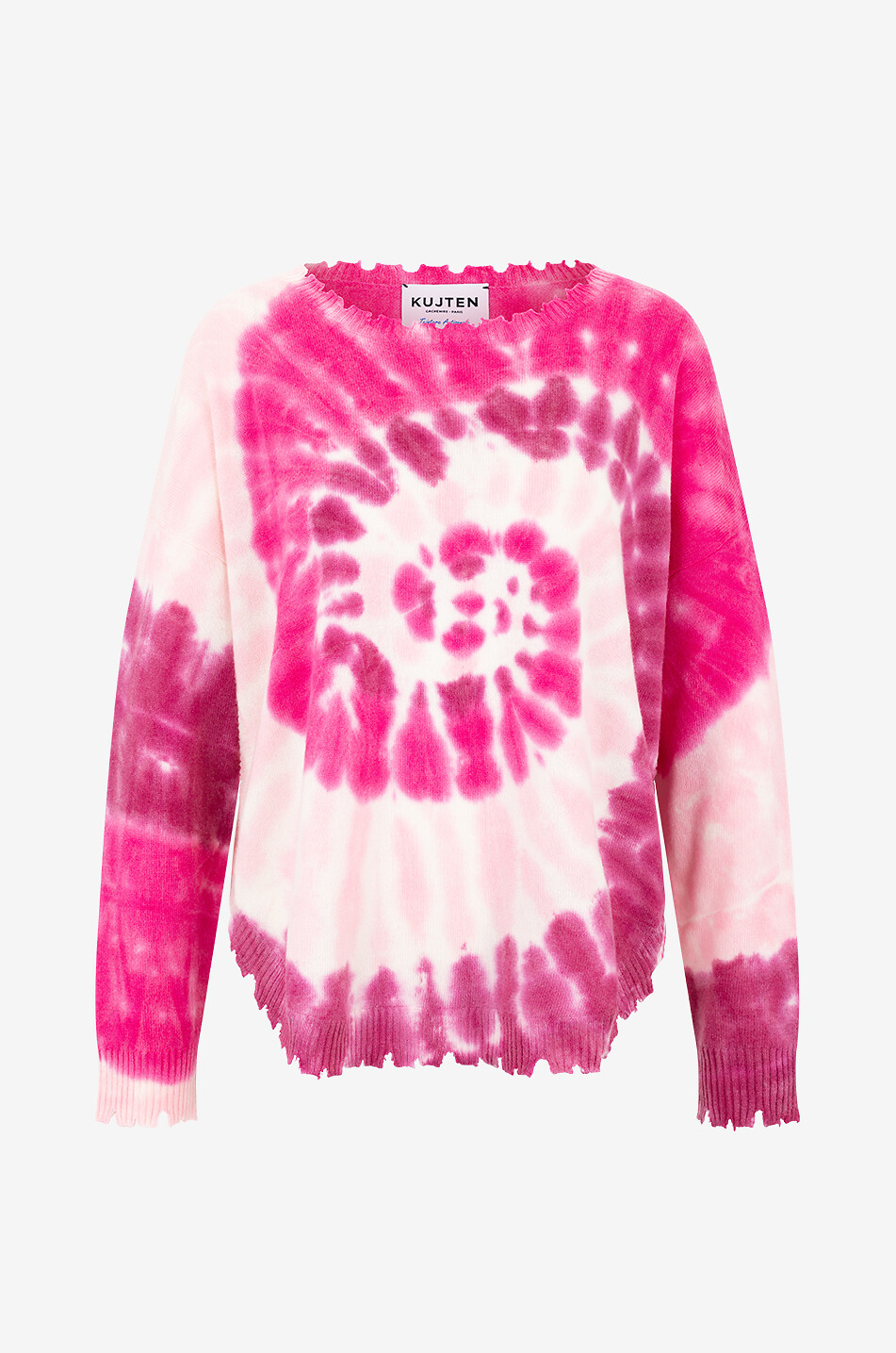 KUJTEN Pull à col rond en cachemire Mela Sunny Femme ROSE 1