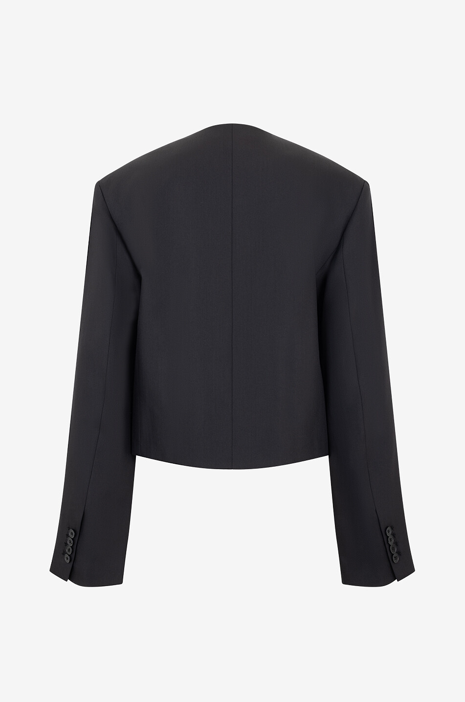 Kurzer Blazer aus Viskose Wolle und Mohair Habriel