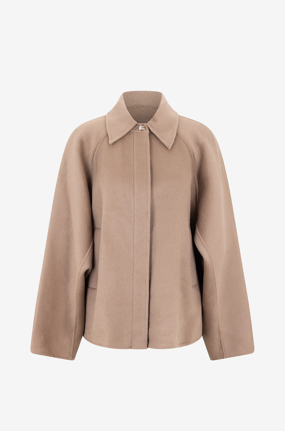 Manteau court en laine et cachemire Camila
