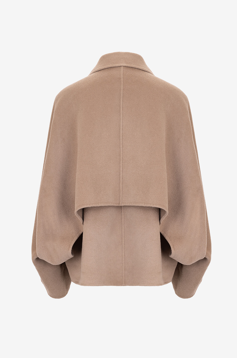 Manteau court en laine et cachemire Camila