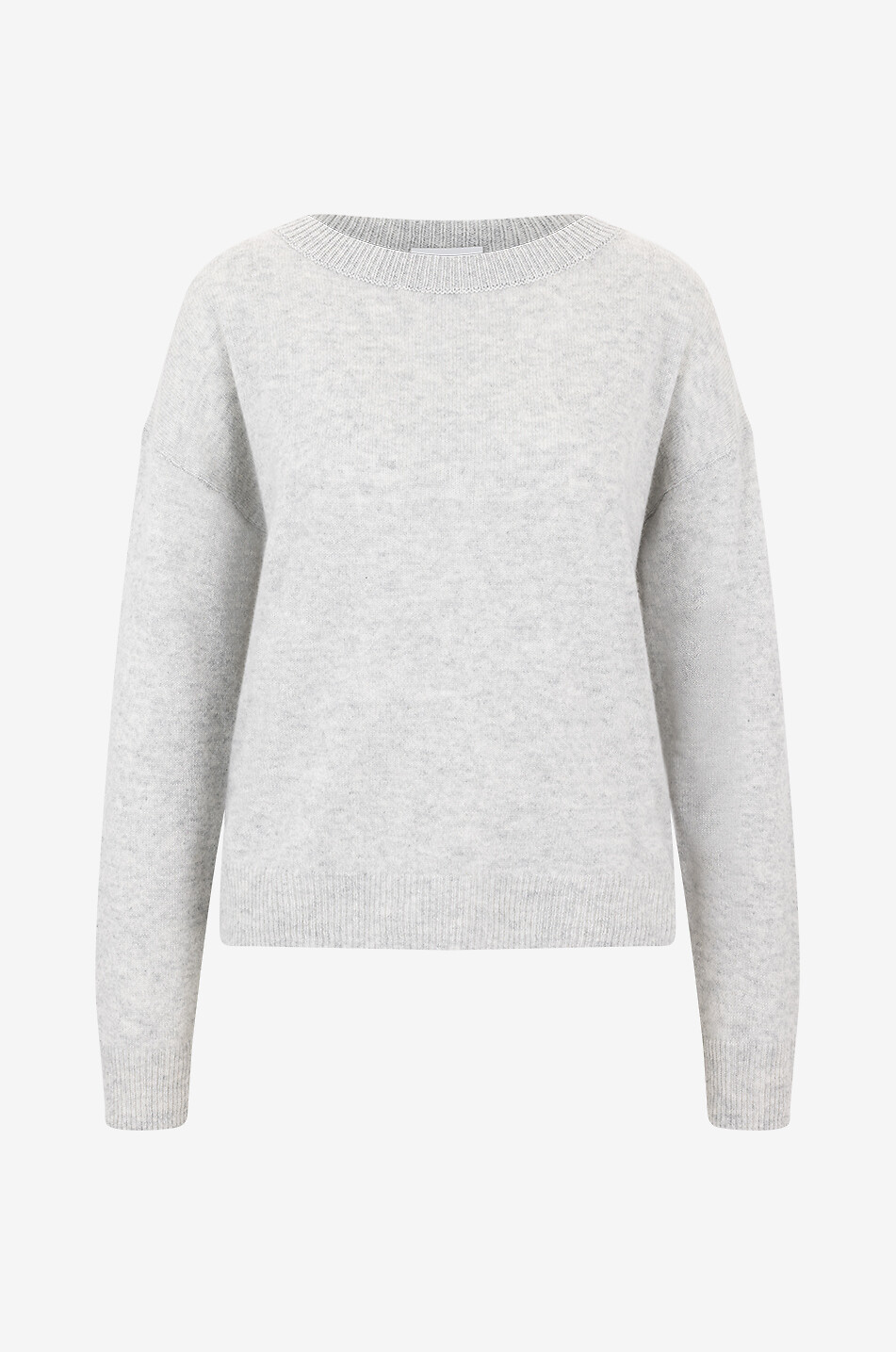 ALLUDE Boxy-Pullover mit Rundhalsausschnitt aus Kaschmir Damen GRAU 1