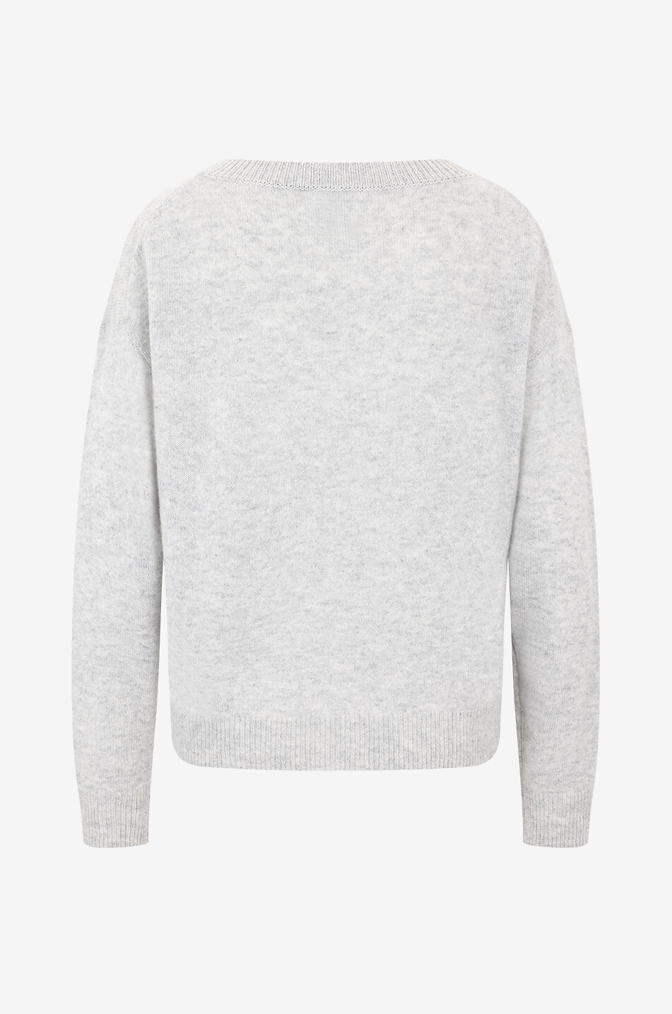 ALLUDE Boxy-Pullover mit Rundhalsausschnitt aus Kaschmir Damen GRAU 2