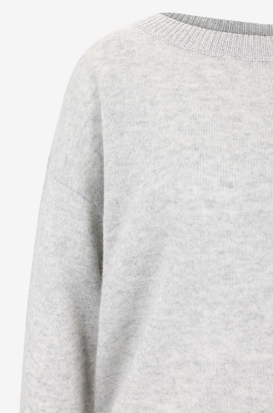 ALLUDE Boxy-Pullover mit Rundhalsausschnitt aus Kaschmir Damen GRAU 3