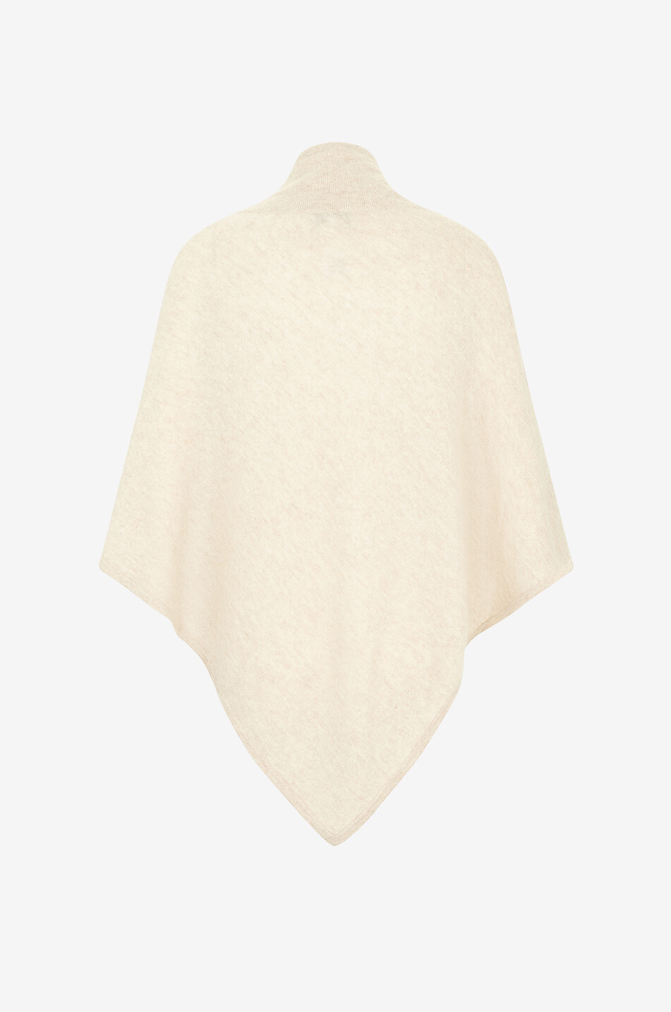 BONGENIE Poncho en maille de cachemire à col montant Femme MARRON 2
