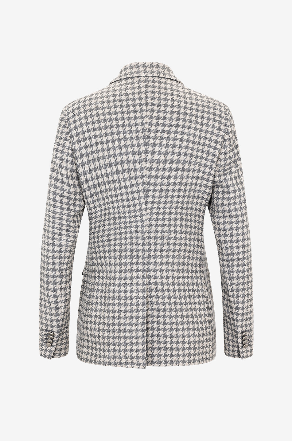 Zweireihiger Hahnentritt-Blazer aus Schurwolle und Kaschmir J-Parigi