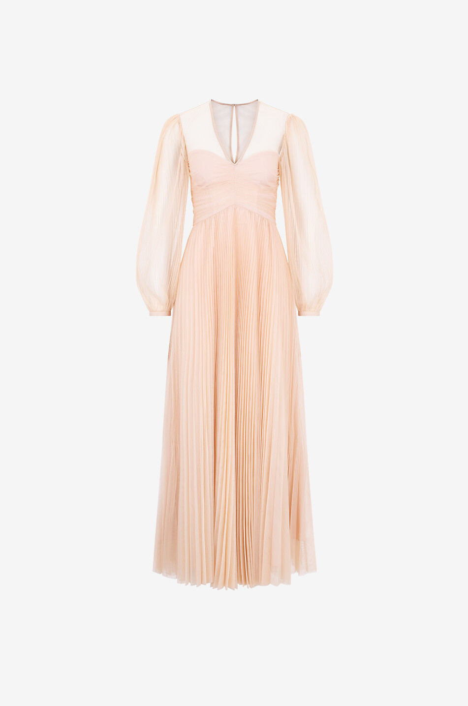 TWINSET Langes Faltenkleid aus Tüll Damen HELLROSA 1