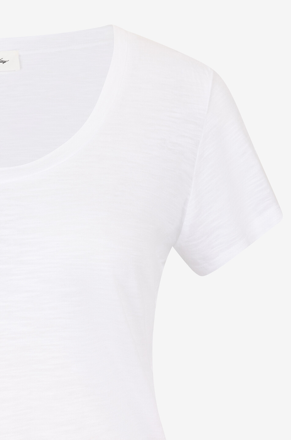AMERICAN VINTAGE Jacksonville cotton and viscose short-sleeved T-shirt Women WHITE 3